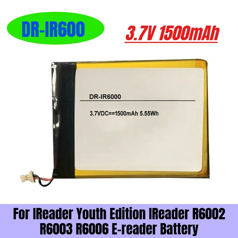 

3.7V 1500mAh for IReader Youth Edition IReader R6002 R6003 R6006 E-reader Battery ZY1500