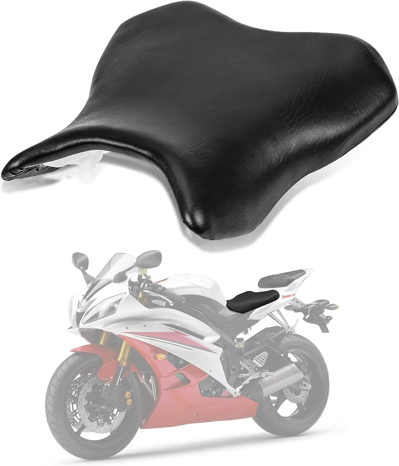 Motorcycle Front Driver Rider Seat and Pillion Passenger Cushion Compatible with YZF R6 2006 2007