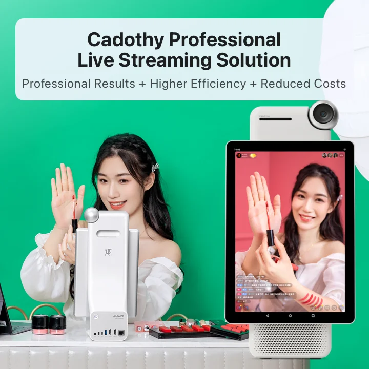 CADOTHY Factory Price Live Streaming Machine Youtube Live Stream Monitor Hd Camera Live Streaming Rig For Online Education