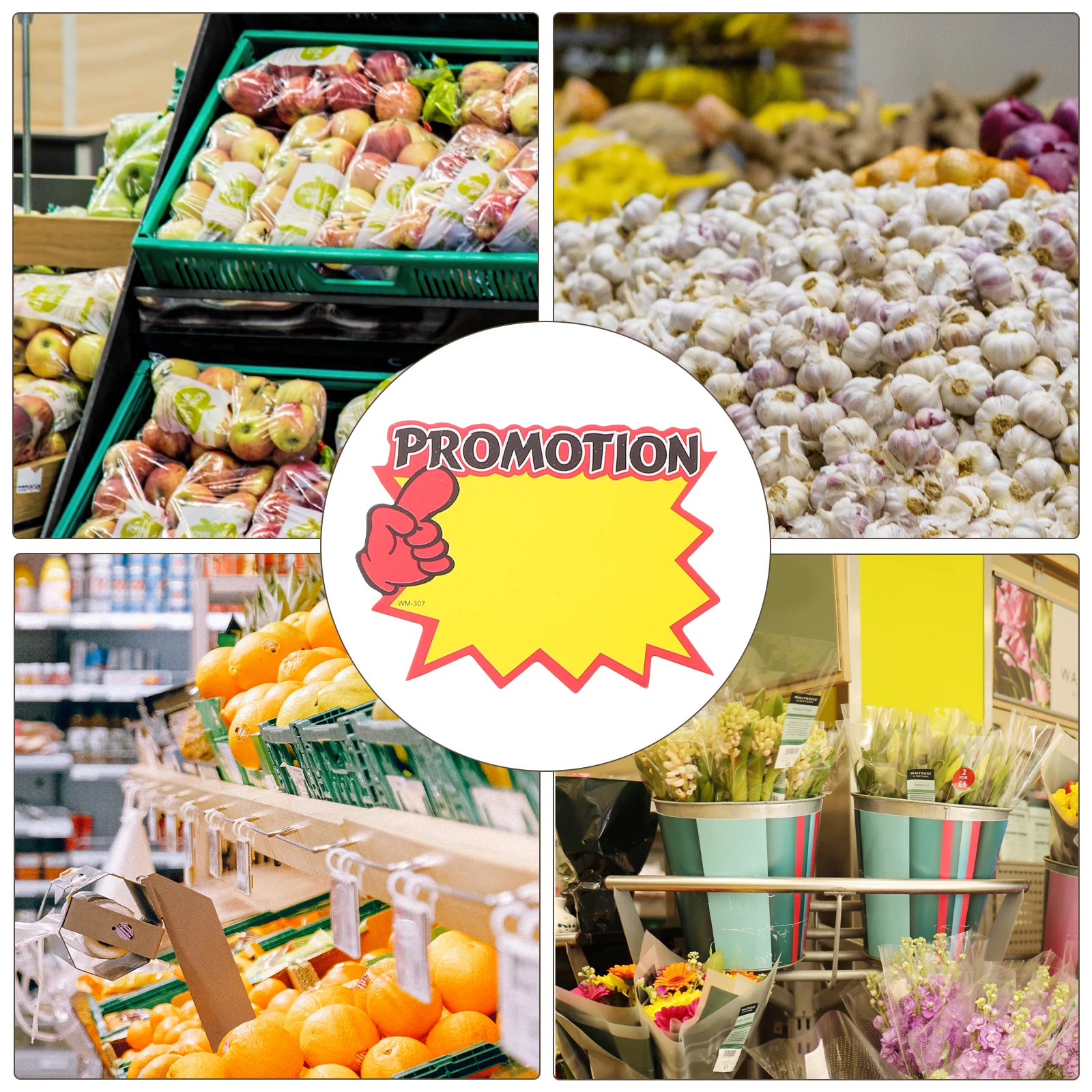 

400pcs Blank Star Shaped Price Tags Retail Store Business Signs Supermarket Supplies Fruit Vegetable Labels Paper Record