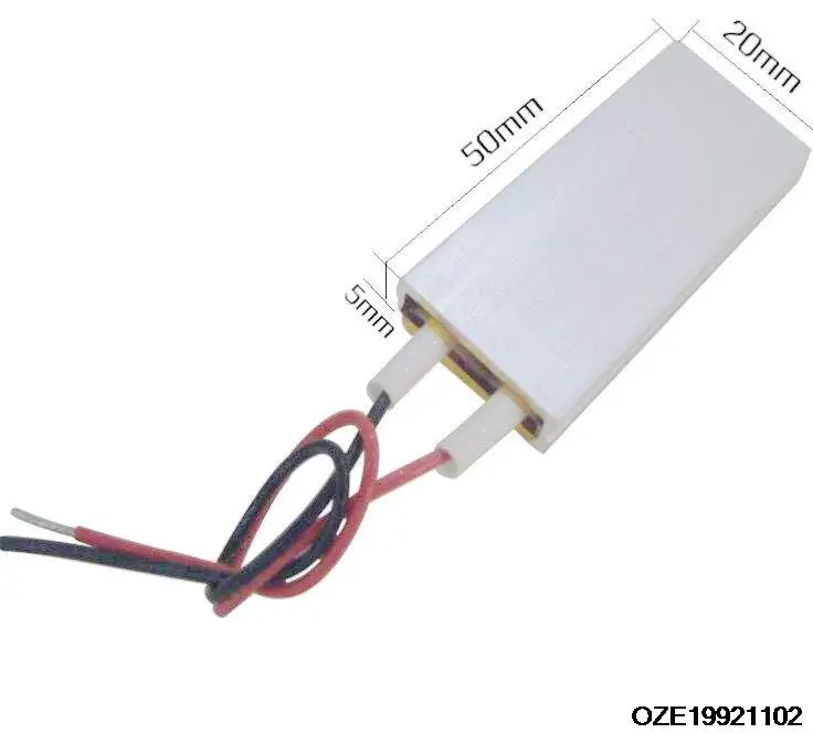 Алюминиевый термостат PTC 24 в 5-20 Вт, температура термостата 50x20x5 мм 24 В 60C