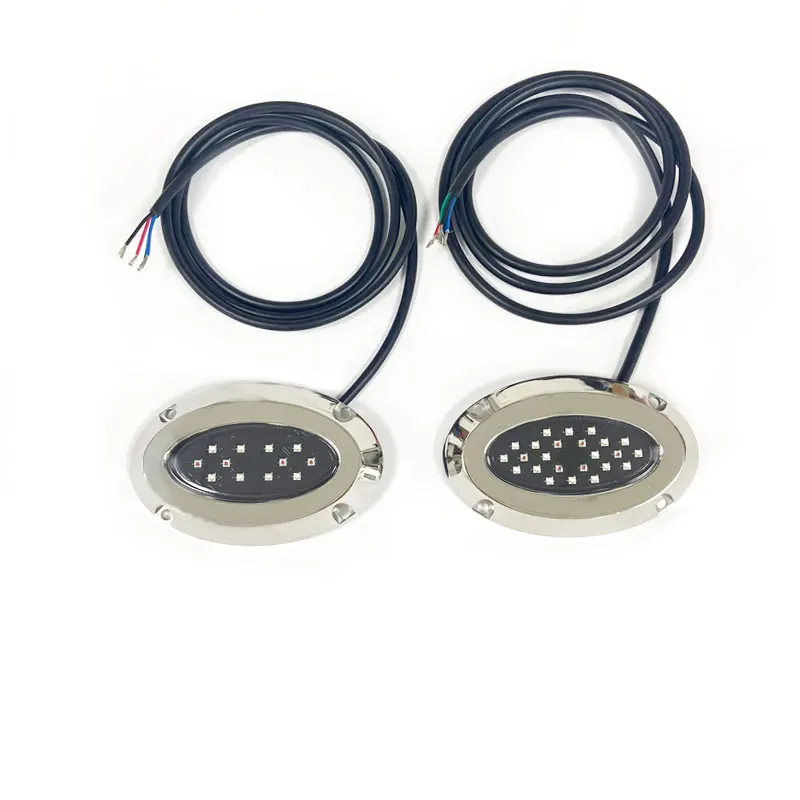 New Arrival WEIKEN Oval Waterproof IP68 Under Water Light Boat LED