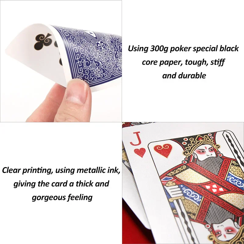 Cartas de pôquer da ópera de pequim estilo chinês cultura tradicional chinesa novo padrão cartas de jogo para adultos 57*87mm adereços de jogo de mesa divertidos