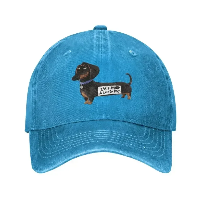 

Custom Cotton Kawaii Dachshund Baseball Cap Sun Protection Women Men's Adjustable Sausage Badger Wiener Dog Dad Hat