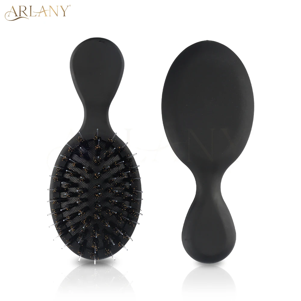 ARLANY Boar Bristle Hair Comb Mini Anti-static Hair Scalp Massage Comb Hairbrush Detangling Cushion Brush Hairdressing Tool