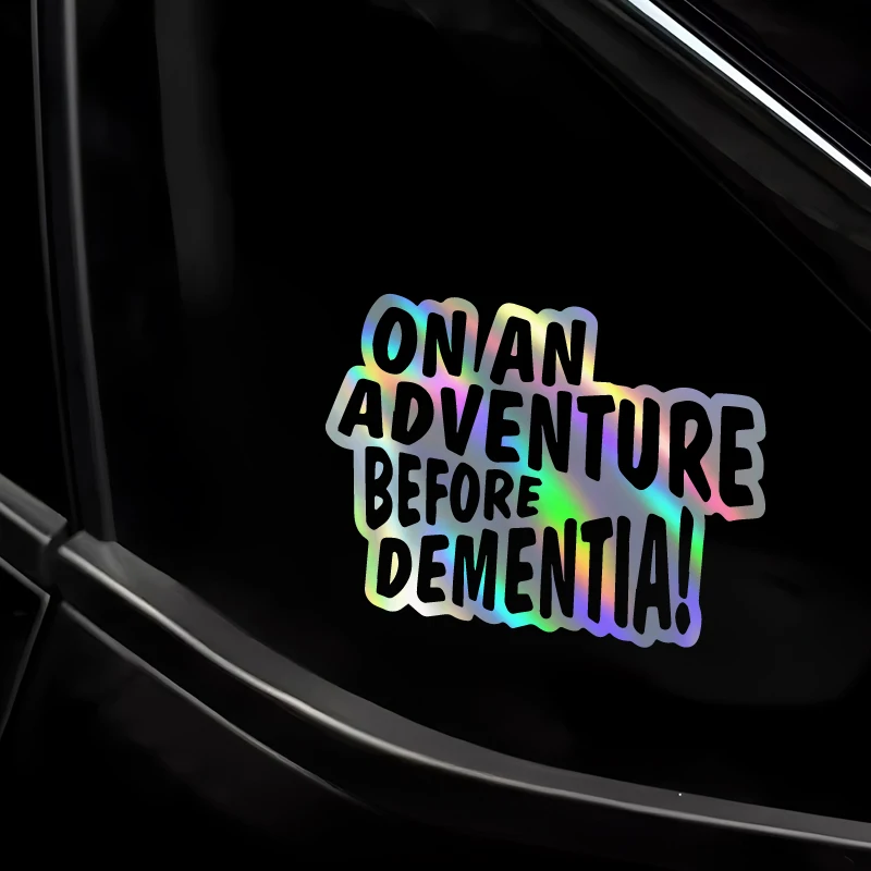 "على مغامرة قبل الخرف!" ملصقات سيارة كاملة للجسم والنوافذ "على مغامرة قبل الخرف!" ملصقات السيارات الكاملة