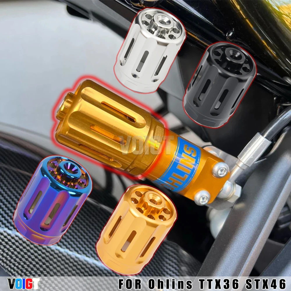 Preload Grip For Ohlins Mono-Suspension With S36 S46 TTX36 Rear Shock Absorber Preload Adjuster Knob Aluminum Cover Cap Z900RS