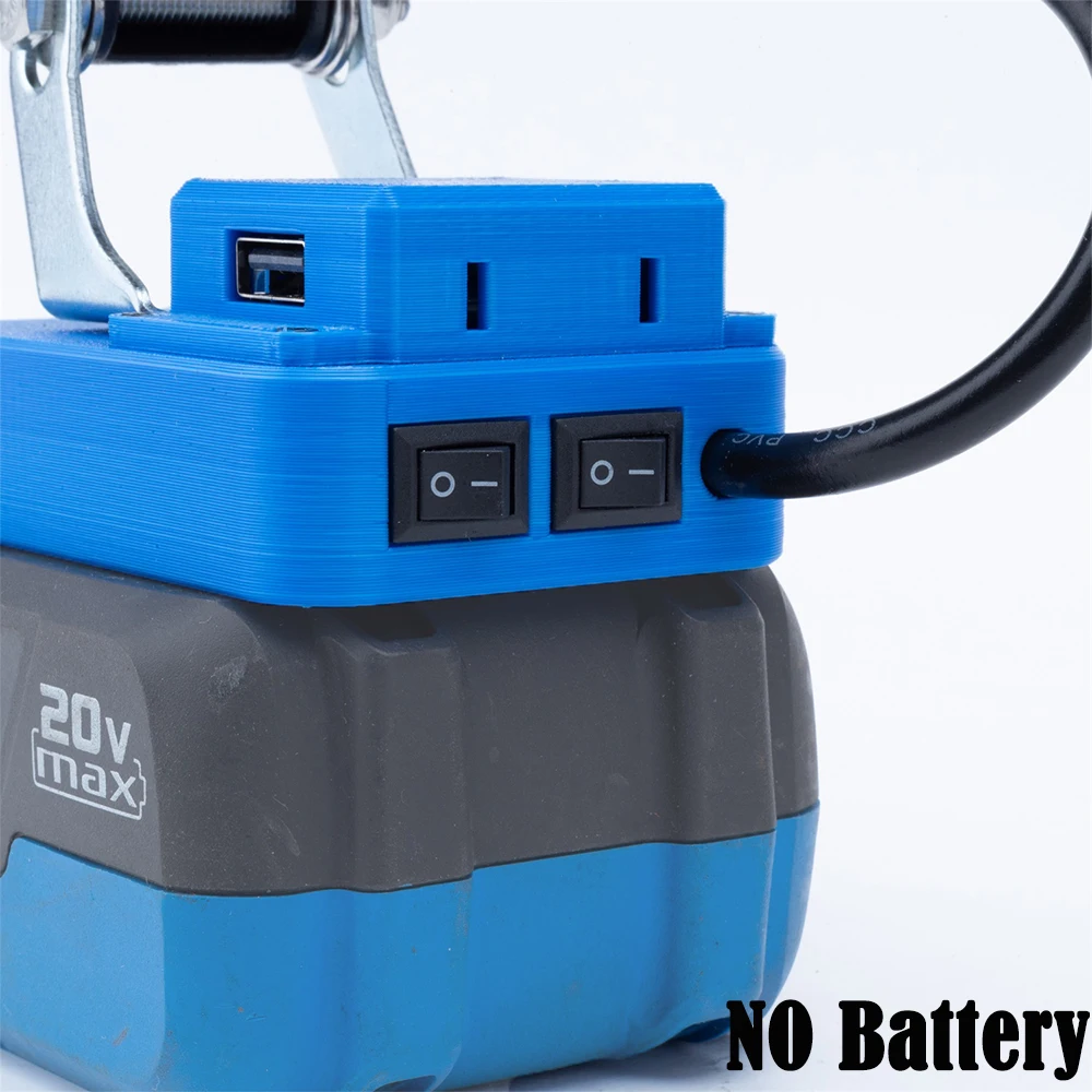 Portable Wireless LED Work Light for Mastercraft 20V PWR POD Li-ion Battery Outdoor Workshop Fishing Lights (No Battery)