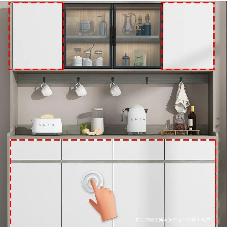 خزانة المدخل خزائن جانبية متعددة الوظائف رف الميكروويف متعدد الطبقات طويل القامة غرفة المعيشة خزانة بوفيه Mueble Aparador #5