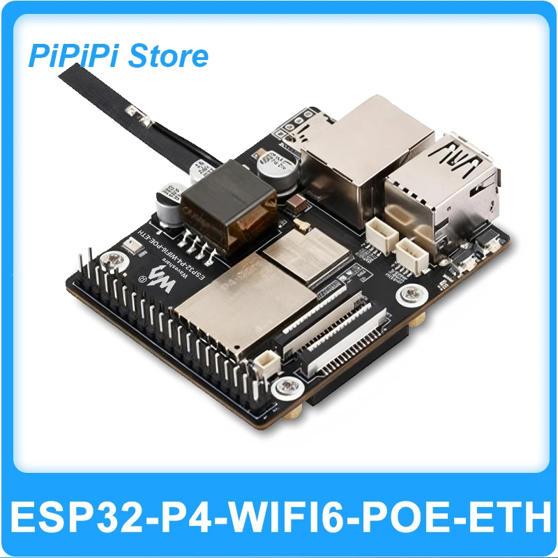 ESP32-P4 And ESP32-C6 Development Board WiFi 6 and Bluetooth 5 Integrated PoE Module Supports AI Deepseek MIPI DSI CSI Camera