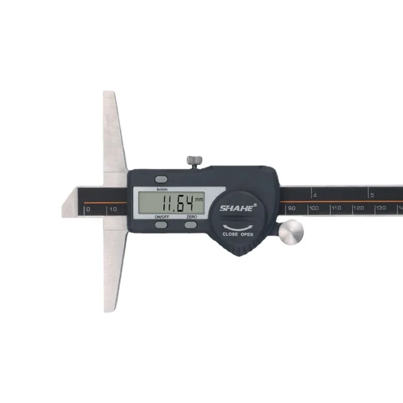 

Digital Display Depth Gauge 0-150mm Electronic Single Double Hook Stainless Steel Depth Measuring Scale