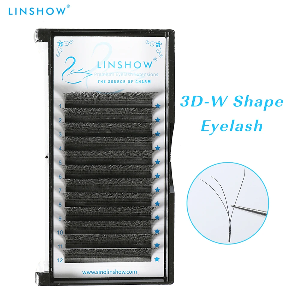 

Ресницы для наращивания LinShow 3D W-образные, 0,07 мм C/D, 8-15 мм