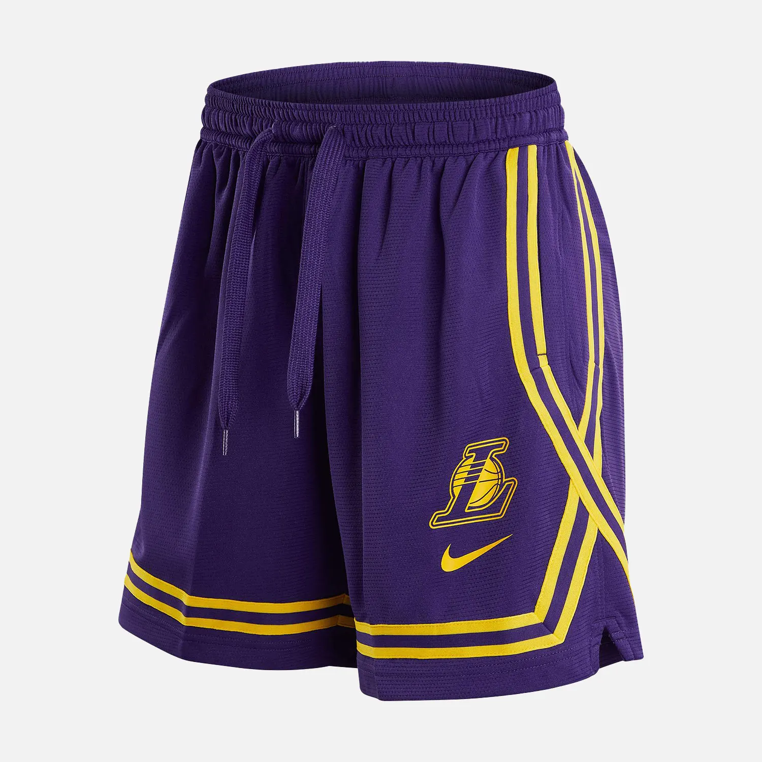 Shorts esportivos respiráveis ​​para basquete feminino Nike Authentic Los Angeles Lakers DR2369-504
