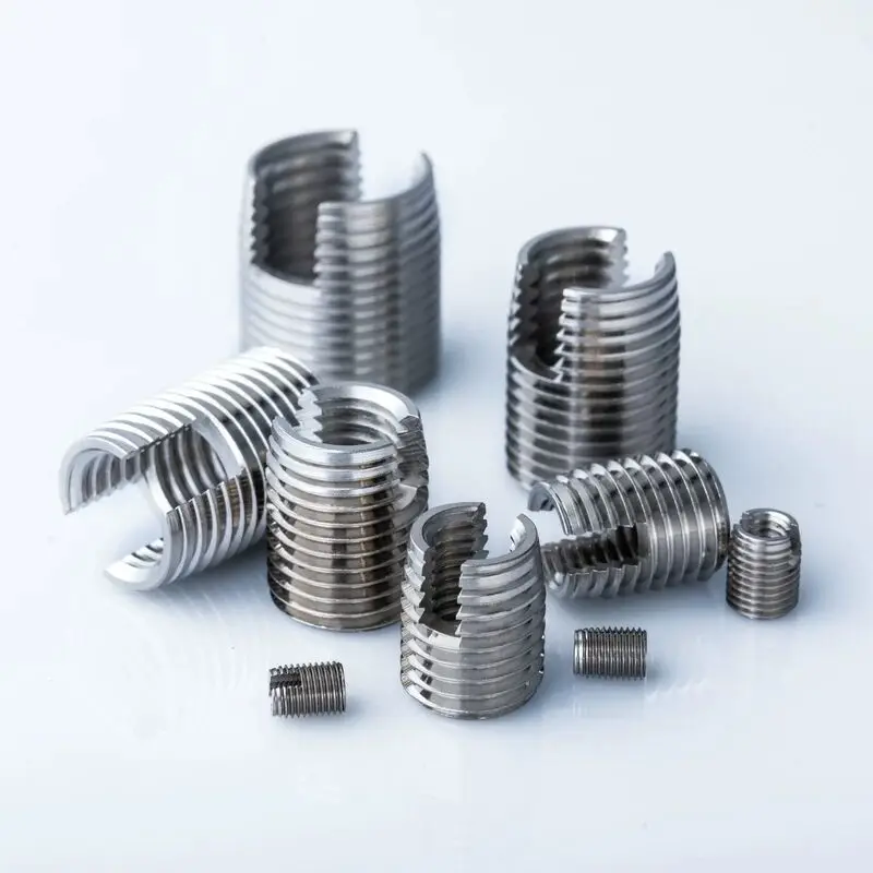 M8~M16 Stainless Steel 302 Slotted Type Self Tapping Insert Nut Bushing Wire Thread Repair Insert