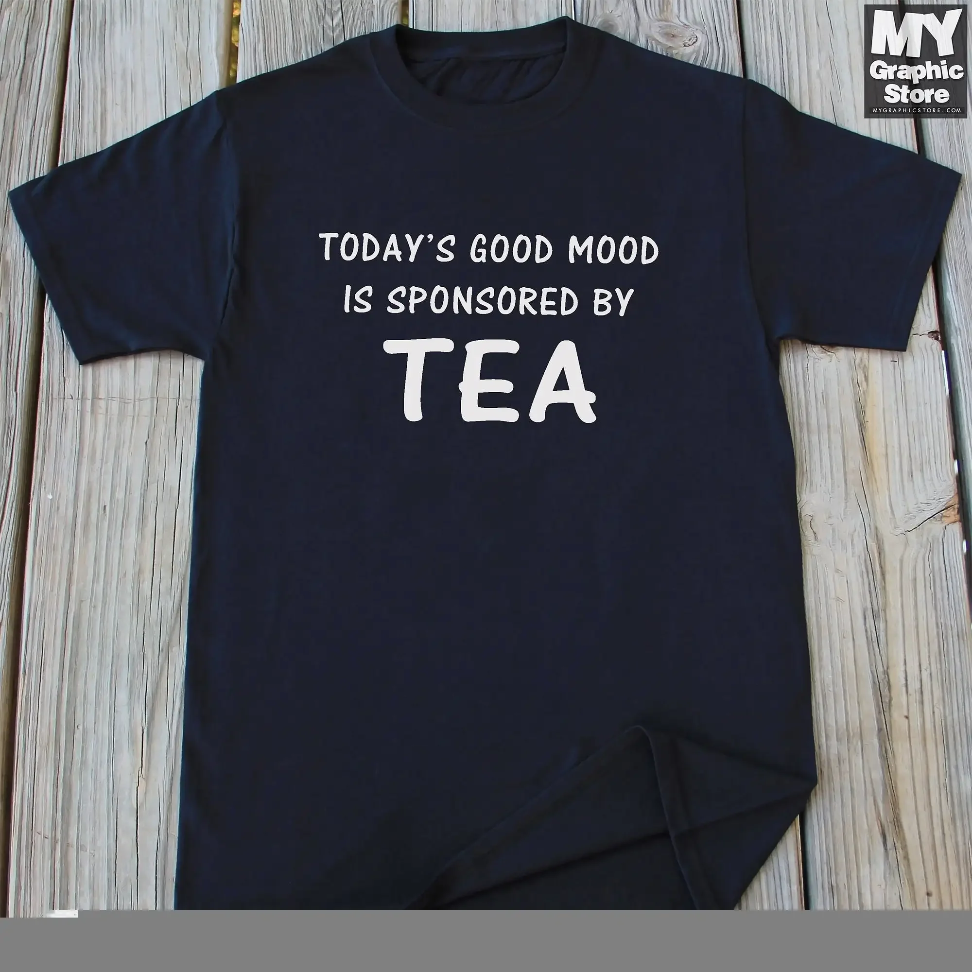 Tee-T-Shirt für Tee-Liebhaber, grün, lustig
