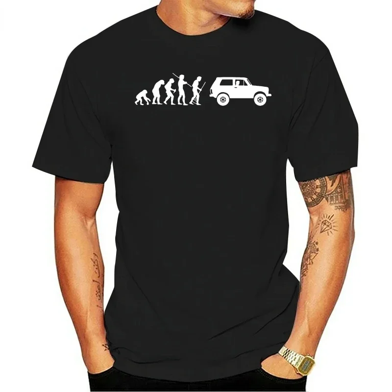 Lada Niva Evolution Waz Russian Car Off Road 4X4 T Shirt Funny Che Guevaratshirt Design Streetwear Tops Vintage Casual Camisetas