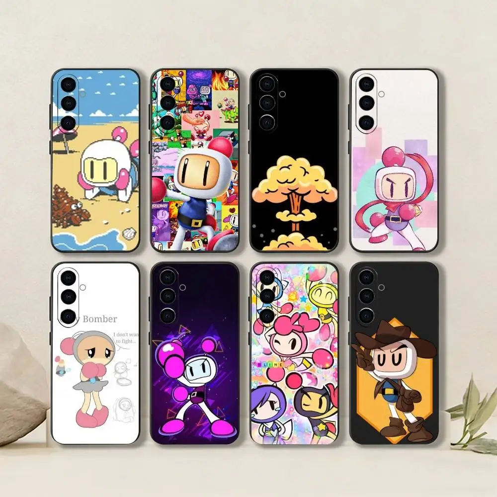 PC-Game-B-Bomberman-S-Shirobon  Phone Case For Samsung Galaxy A73,A72,A71,A70,A53,A52,A51,Others Soft Black Cover