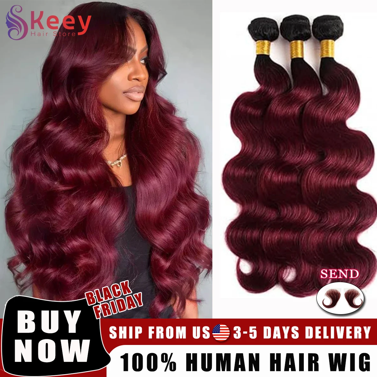 

40-дюймовые 99j объемные волны, необработанные пучки человеческих волос, 100% необработанные человеческие волосы, винно-красные, бразильские, 4/5/6 пучков, наращивание с двойным утком