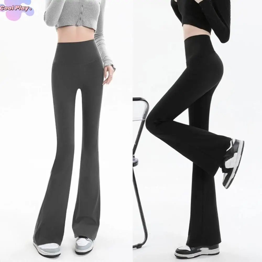 

Elastic Loose Women Long Trousers Plus Size Workout Trousers Sports Yoga Shark Pants Korean Style Black/Grey Casual Pants Women