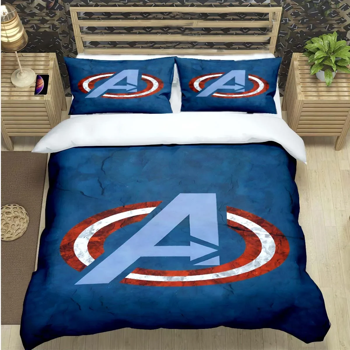 

2025 Fashion Superhero A-Avengers Print Bedding Set Duvet Cover Comforter Bed Youth Kids Girl Boys Luxury Birthday Gift