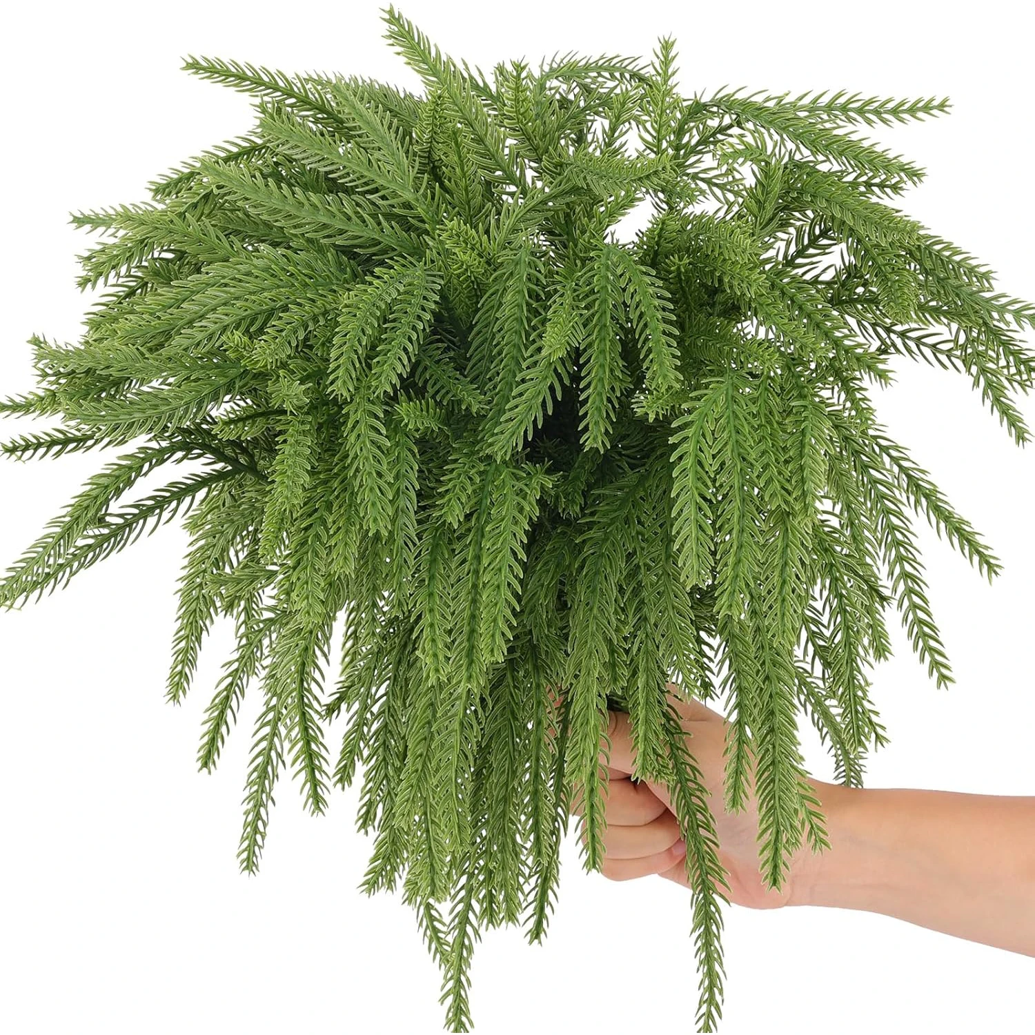 5/10 Stück künstliche Pflanzen, Kunststoff-Tannennadeln, Weihnachtsbaum, Heim- und Raumdekoration, Festival, Outdoor-Garten-Zubehör, DIY-Geschenkbox – Detail 6