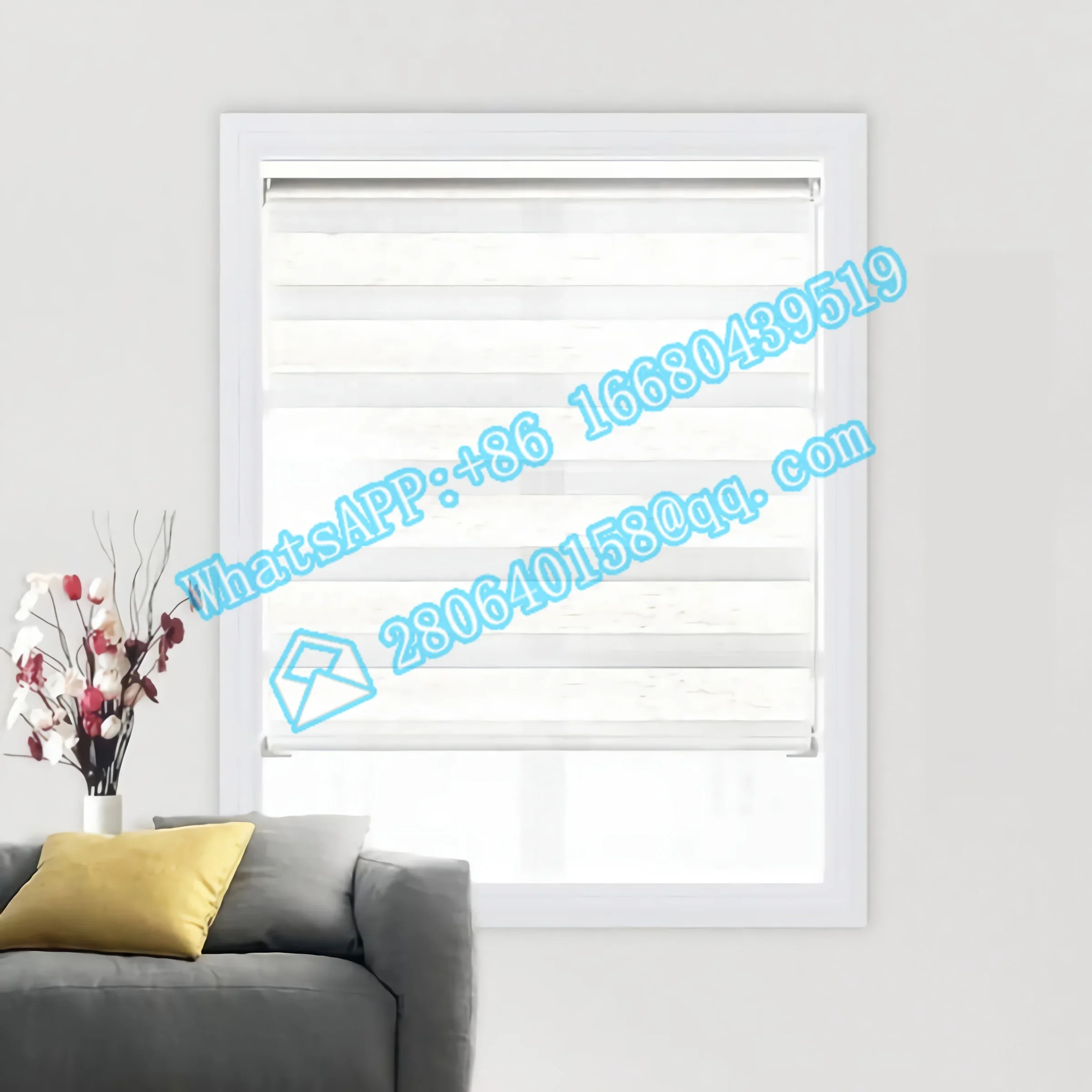 For Home Electric Day And Night Auto Solar Panel Window Shade Curtains Smart Zebra Motorized Blinds Automatic  Blind