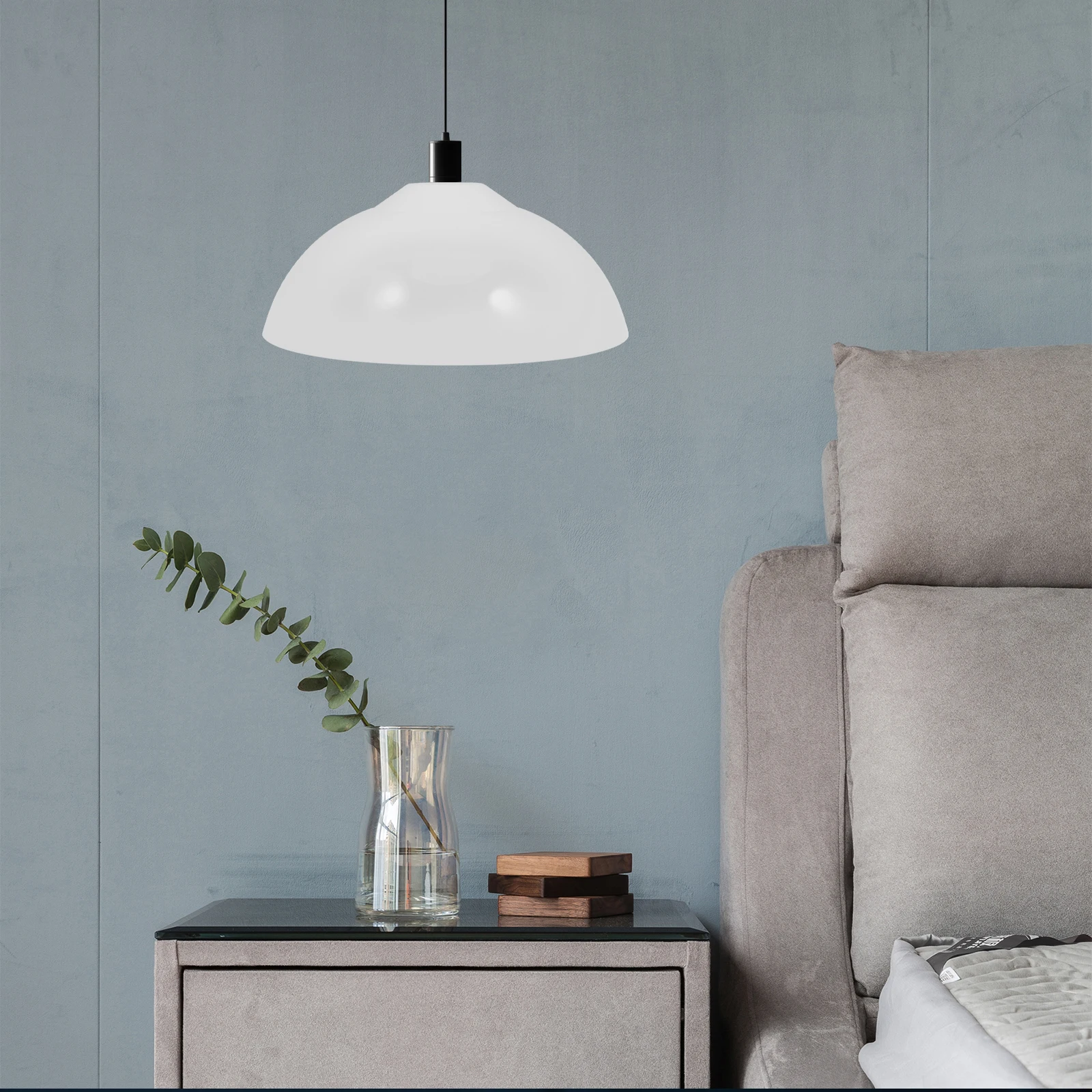 

Plastic Lamp Shade 245Mm E27 Dome Light Shade Replacement Ceiling Lampshade Cover For Bedroom Living Room Home Decor White Wall