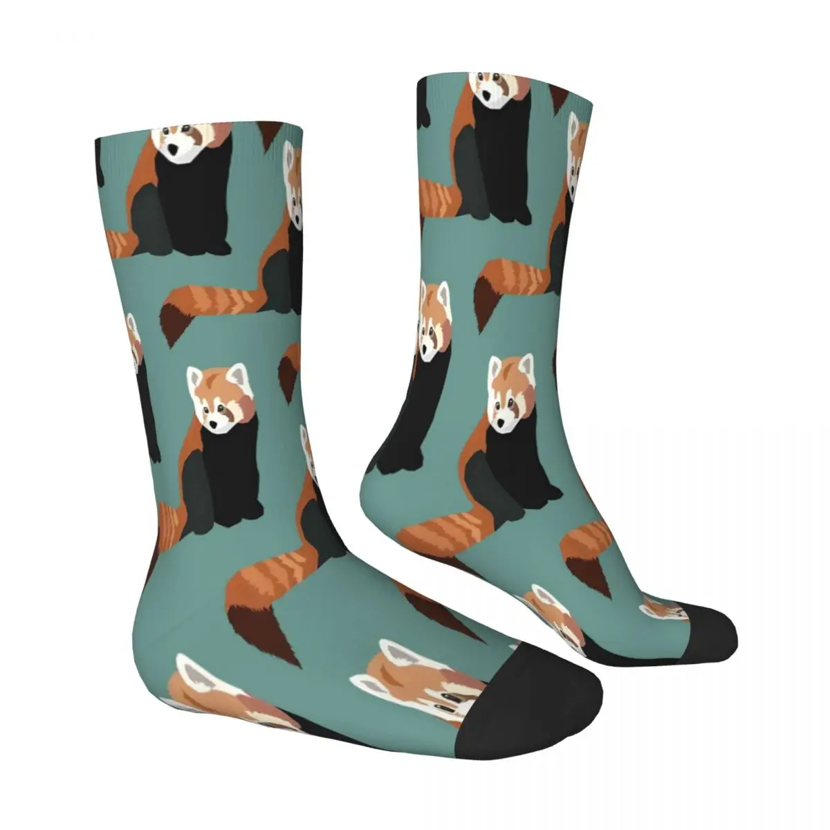 Red Pandas Are Staring Red Cute Panda Socks Male Mens Women Summer Stockings Polyester