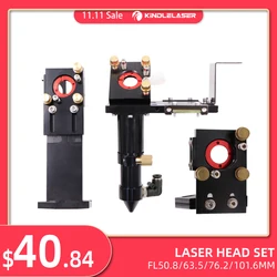 KINDLELASER CO2 레이저 헤드 세트 렌즈 Dia.20 FL50.8/63.5/76.2/101.6mm 레이저 절단기용 통합 마운트 Dia.25 미러