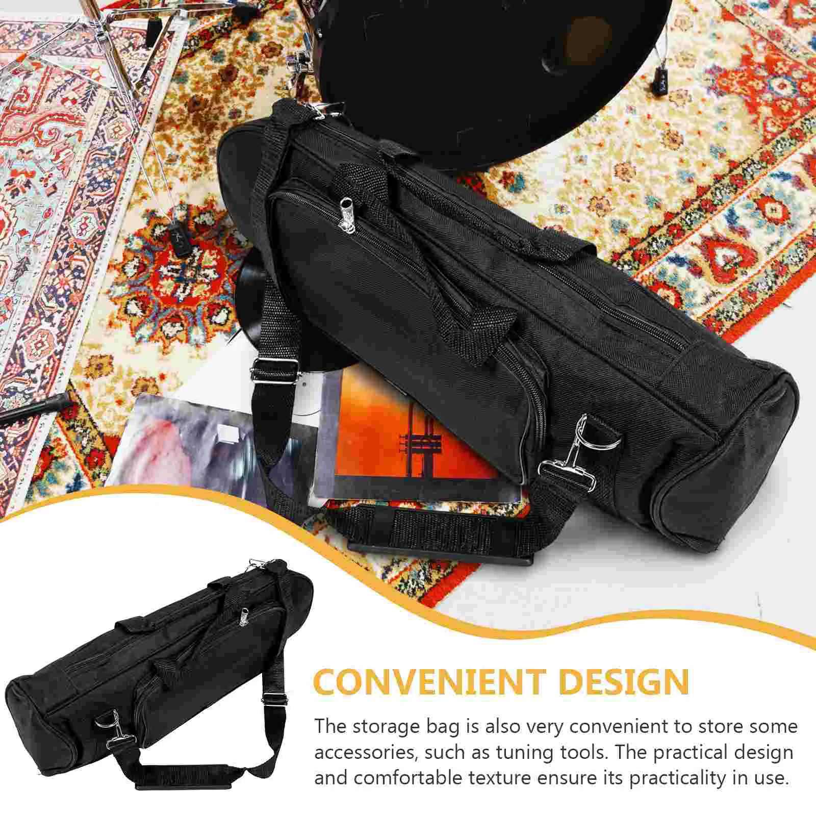 Small Bag Trumpet Carrier Shoulders Carrying Shockproof Wind Instrument Pouch Cotton Oxford Cloth Portable Case