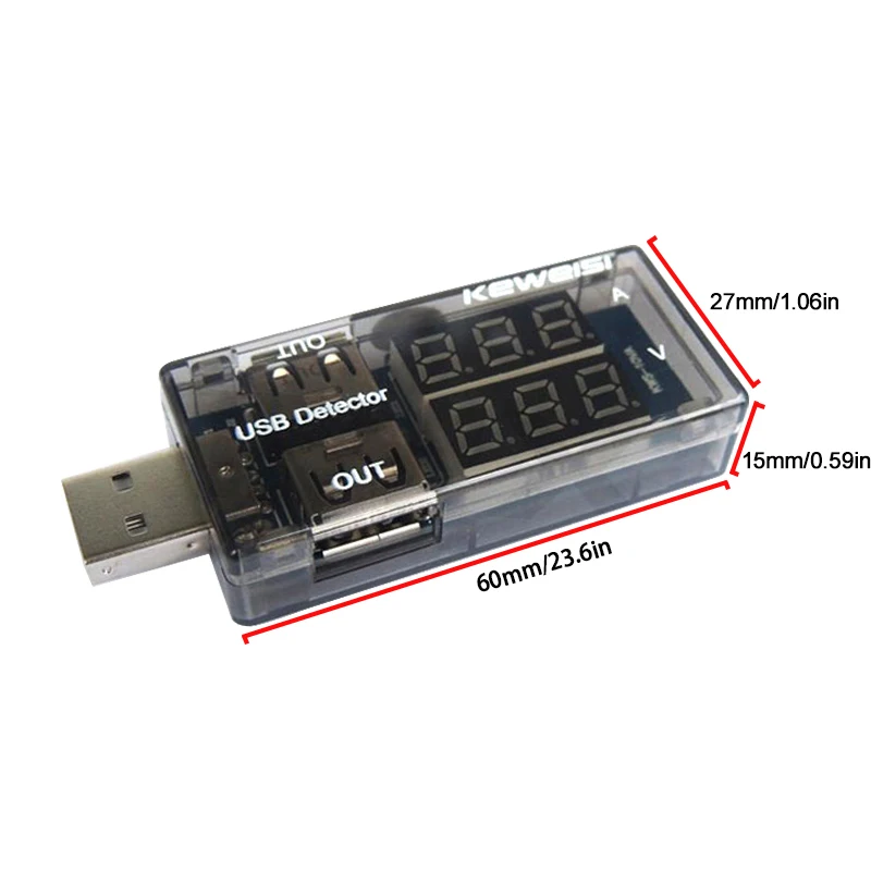 USB Charger Tester Doctor Voltage Current Meter Voltmeter Ammeter Battery Capacity Tester Mobile Power Detector