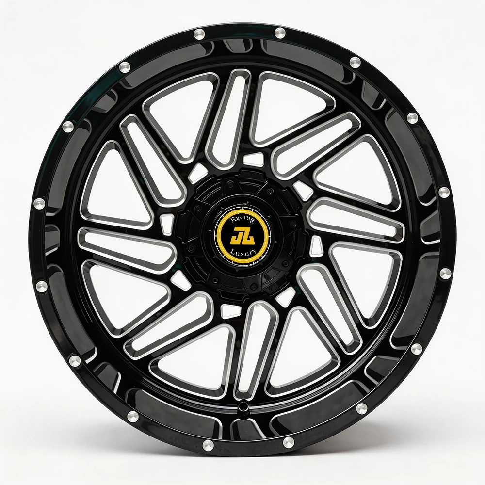 

22x12 Inch Black Milling Window Alloy Wheels 6x135/139.7 CB110 ET-44 for Passenger Cars