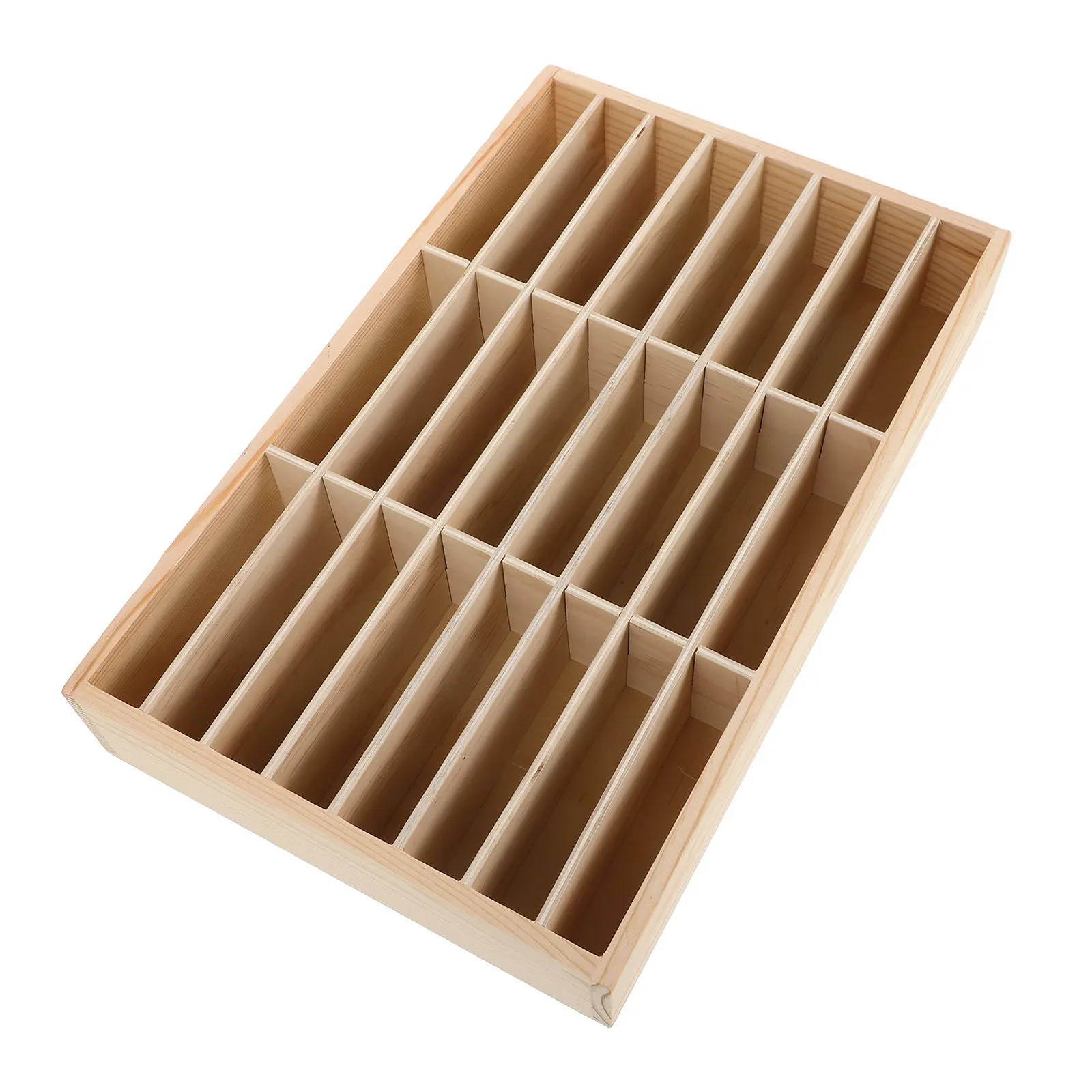 

Wooden Phone Storage Box Desktop Organizer for Office School Meeting Room Multi-Grid Cell Phone Holder Card Storage Case Tidy