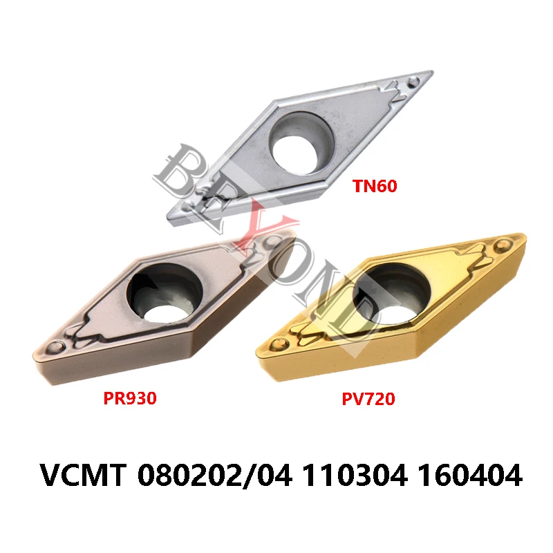 VCMT080202HQ PR930 VCMT080204HQ PV720 VCMT110304HQ VCMT160404HQ TN60 100% Orginal Carbide Inserts CNC VCMT VCMT080202 VCMT080204