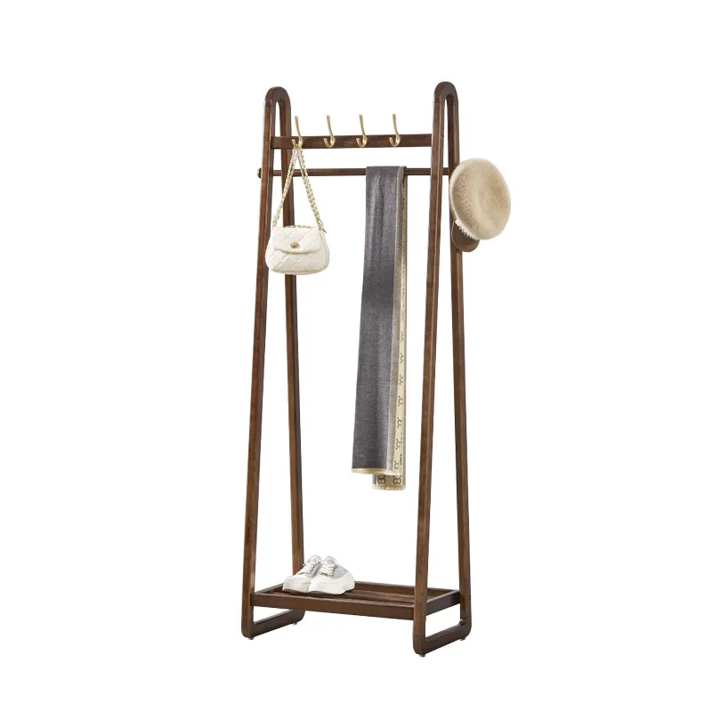 

New Chinese solid wood floor coat rack, vertical home, bedroom, hanger