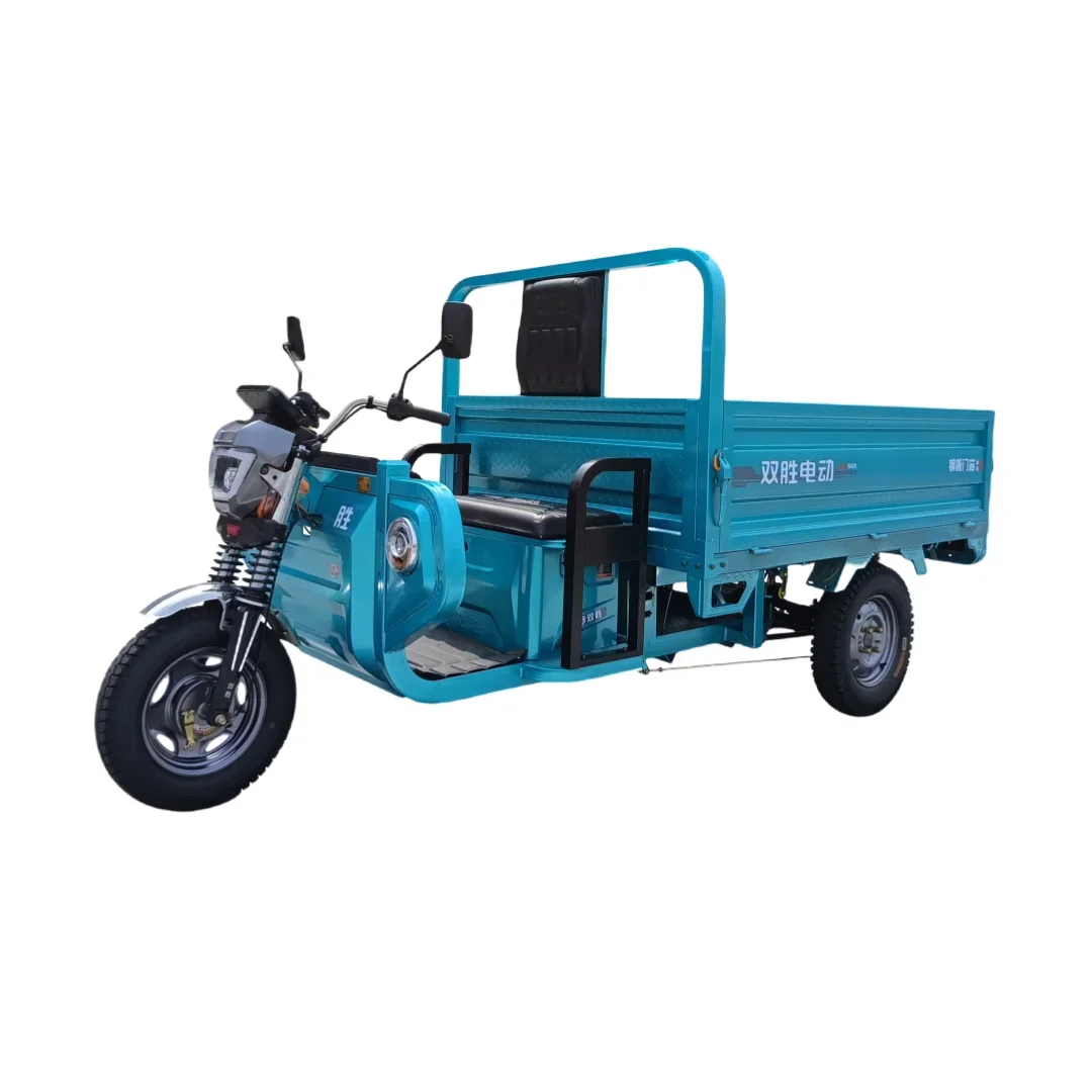 72V Adult Electric Tricycle 2000W Open Electric Cargo Tricycle Truck Hot-selling For Urban Cargo Transportation