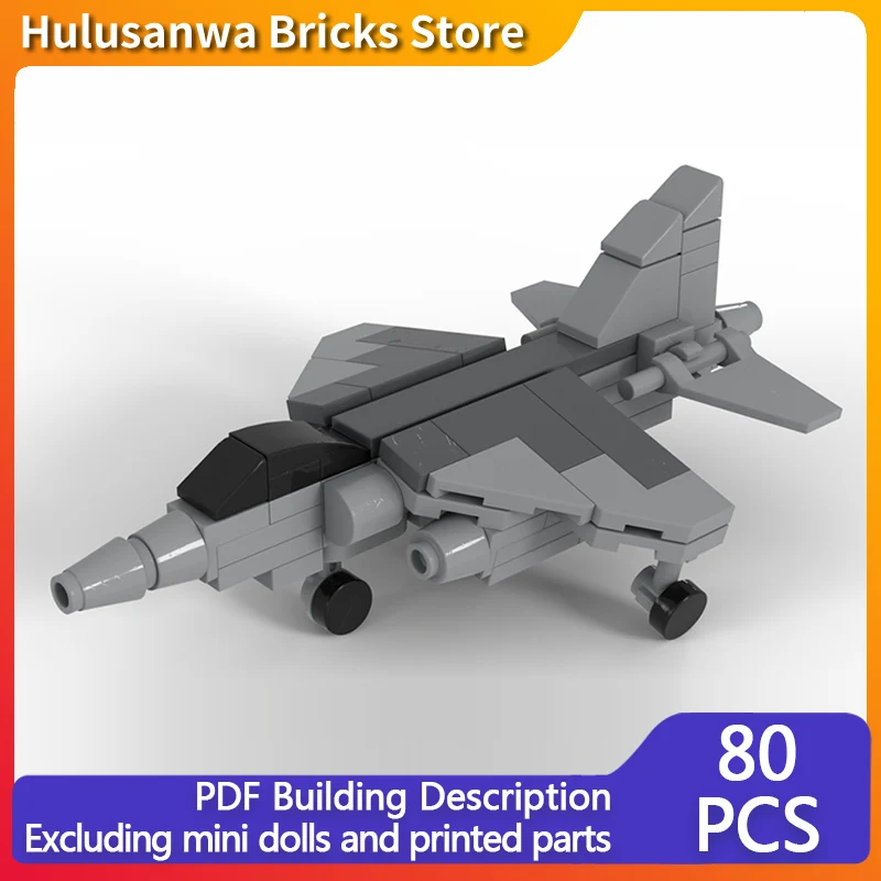 

Сувременный военный истребитель Harrier, модель MOC, строительные кирпичи, военное оборудование, модульные технологии, подарки, сборка, детский игрушечный костюм