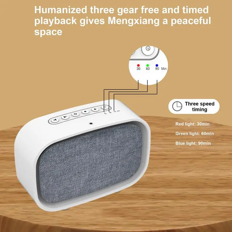 White Noise Machine Wireless Sound Machine With White Noise Sleeping Aid Products For Nursery For Living Room Business Trips