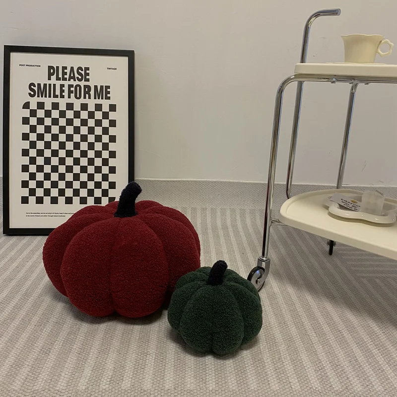 1PC 20/28/35CM Nordic Stil Kürbis Geformt Werfen Kissen Weiche Angefüllte Pflanze Plüsch Kissen Sofa wohnzimmer Dekoration Spielzeug