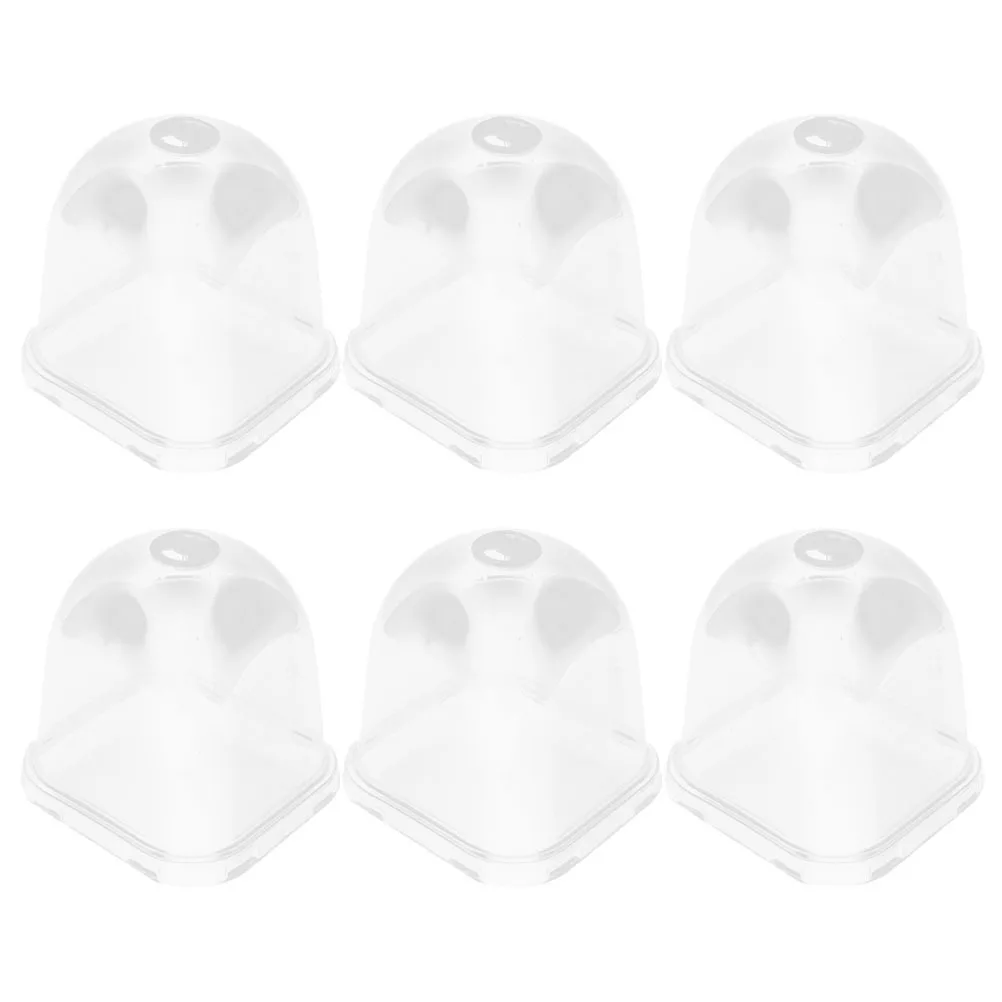 

6pcs Planter Nursery Pots with Transparent Dome Covers for Greenhouse Seedling Growth Indoor Outdoor Garden Flowerpot Protection