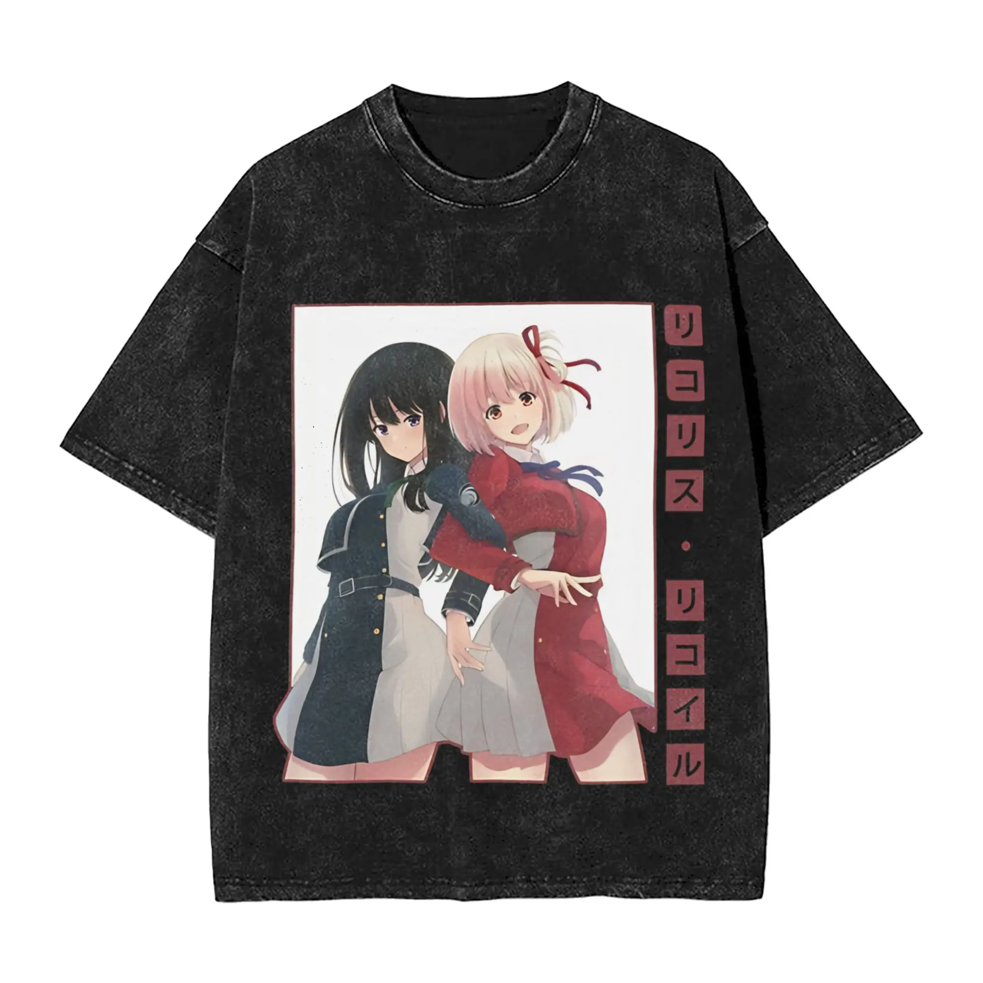 Lycoris Recoils  T Shirt  Fashion T-Shirts Short Sleeves Streetwear Tshirt Beach Cotton O Neck Plus Size Top Tees