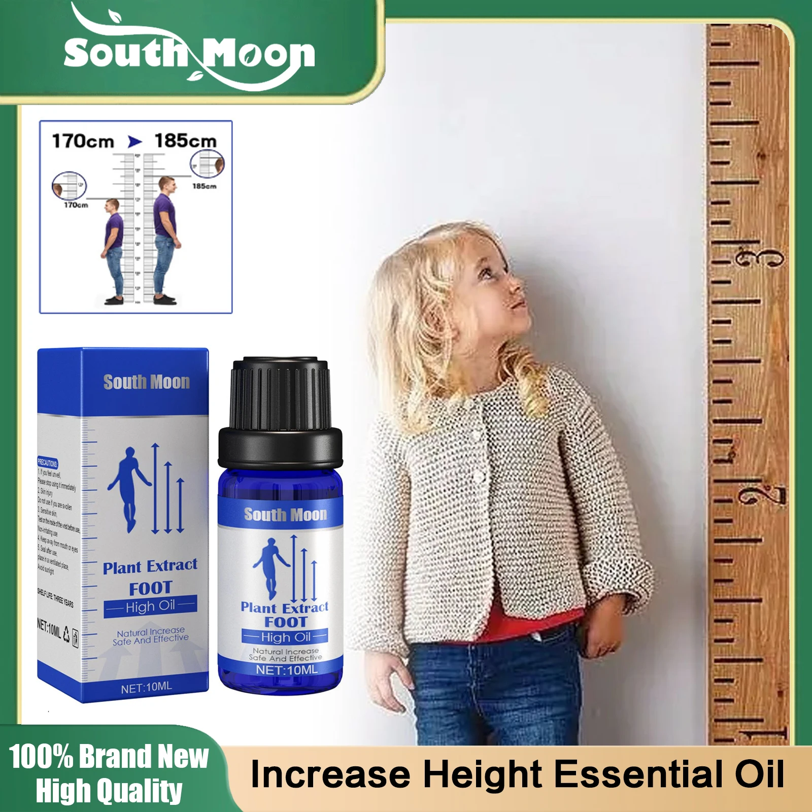 

Height Increasing Oil Grow Taller Conditioning Soothing Plantar Acupoint Stimulation Promote Bone Growth Height Boosting Essence