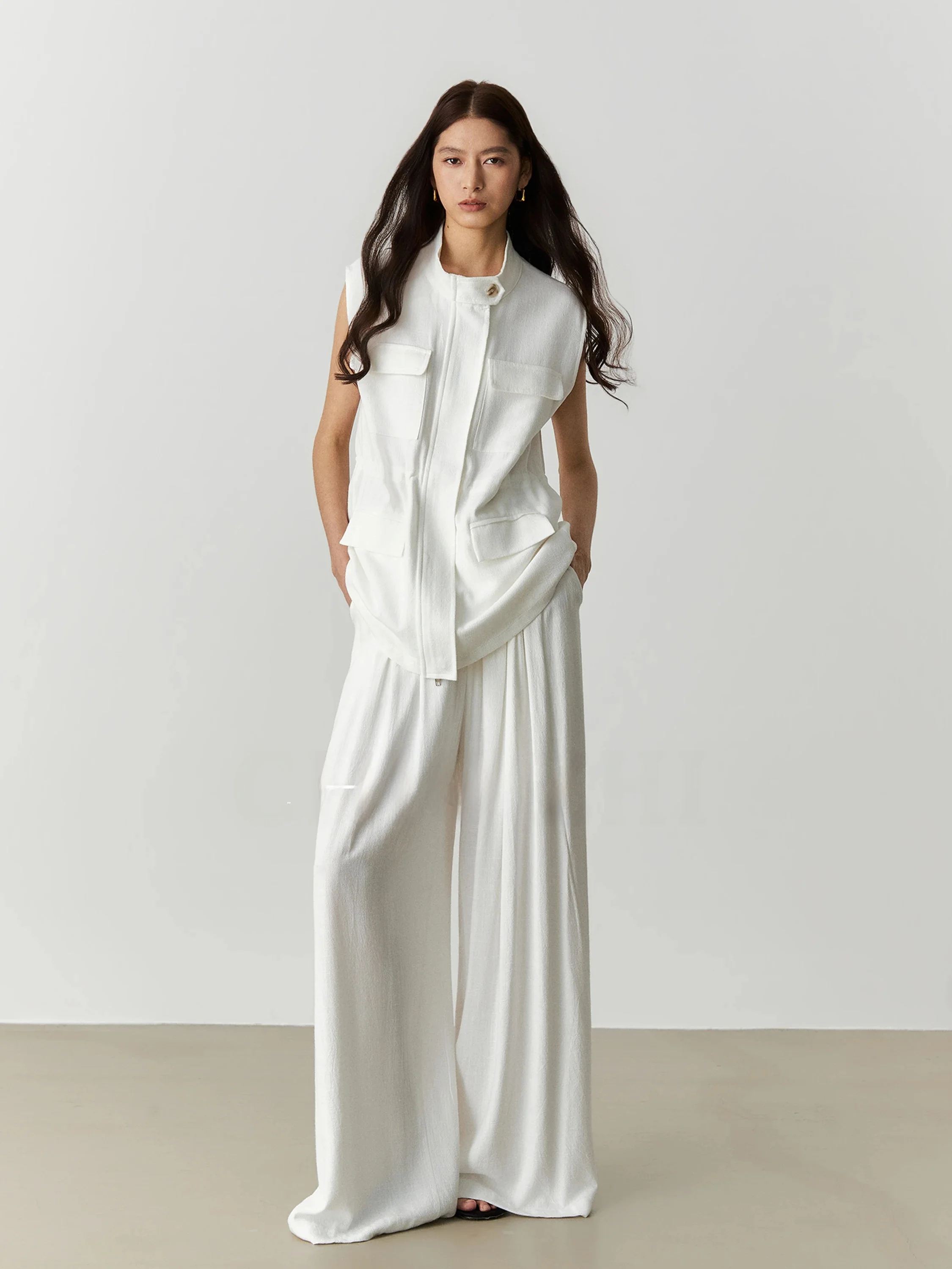 Свободный льняной топ без рука – обзор и цена Linen Pant Wide