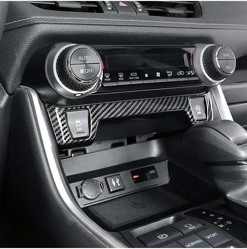 Für Toyota RAV4 2019 2020 2021 2022 2023 2024 2025 RAV 4 XA50 Hybrid ABS Auto Mittelkonsole Sitzheizung Knopf Zierblende Aufkleber – Detail 1