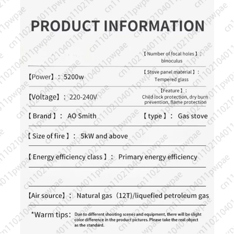 موقد غاز بقدرة 5.2 كيلو وات، تصميم مدمج على سطح الطاولة ثنائي الشعلة، سهل التركيب والاستخدام #6