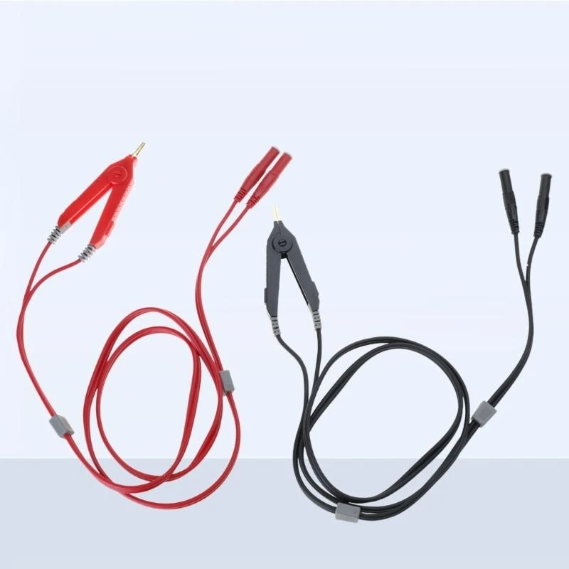 

Pack of 2 Clip Test Wire for Low Resistance Testing Power Equipment Maintenance .Y1QB