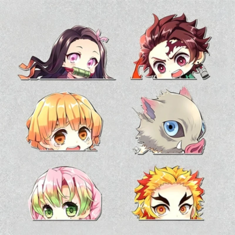 

Sticker Anime Peeking Voiture, Autocollant Vinyle Imperméable Déco Fenêtre Coffre PC