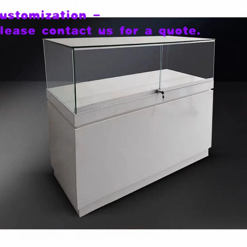 custom.Custom Made Jewelry Counter Lockable Glass Showcase Kiosk