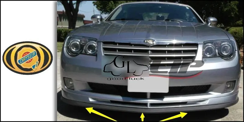 Bumper Lip Deflector Lips For Chrysler For Lancia Voyager 2008~2015 Front Spoiler Skirt For TopGea Tuning / Body Kit / Strip