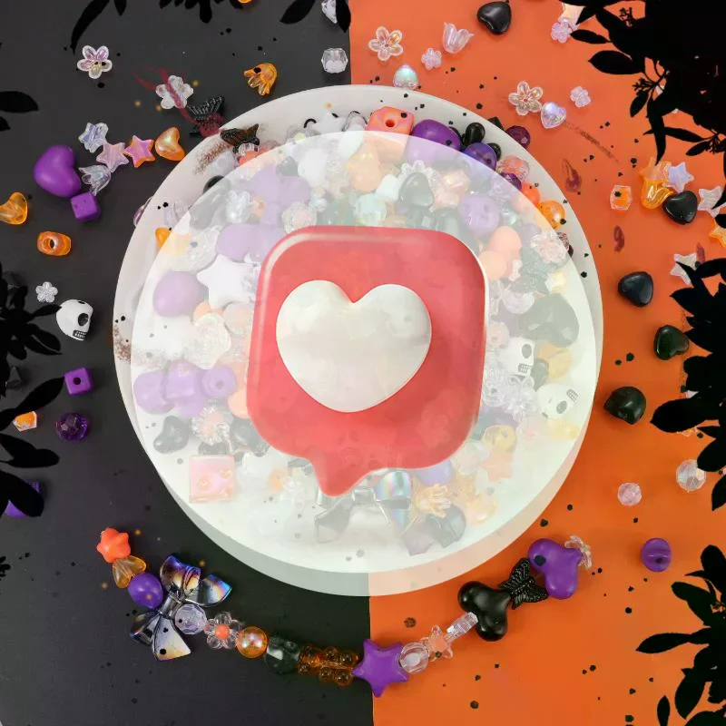 1 مجموعة ملحقات سلسلة هواتف المحمول 20 جرام/40 جرام هالوين/عيد الميلاد الاكريليك الخرز DIY بها بنفسك أساور يدوية صنع المجوهرات #4